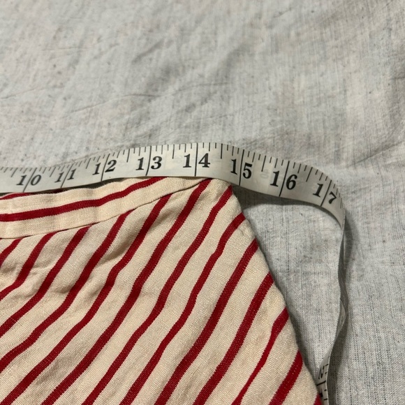 Lauren Ralph Lauren Red and Cream A-Line Skirt - Picture 5 of 6